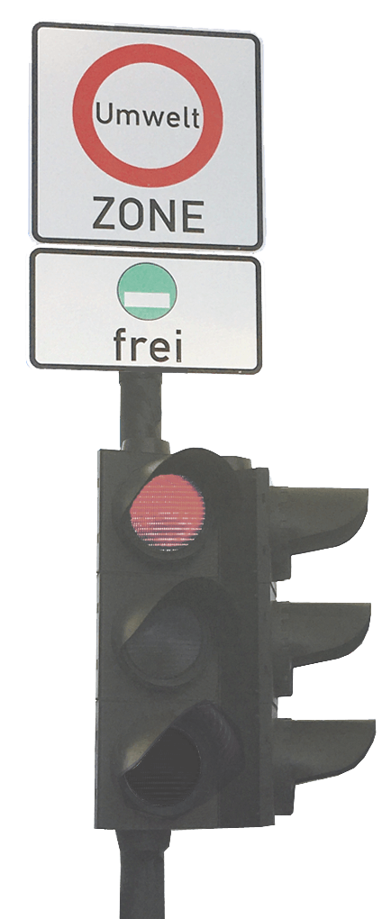 German sign for Low-Emission Zone (Umweltzone)